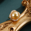 子佩集【四叶诗篇】银S925珍珠惜王妃戒指【HJYJZ013】13mm珠镀金四叶草金色珠2601 商品缩略图0