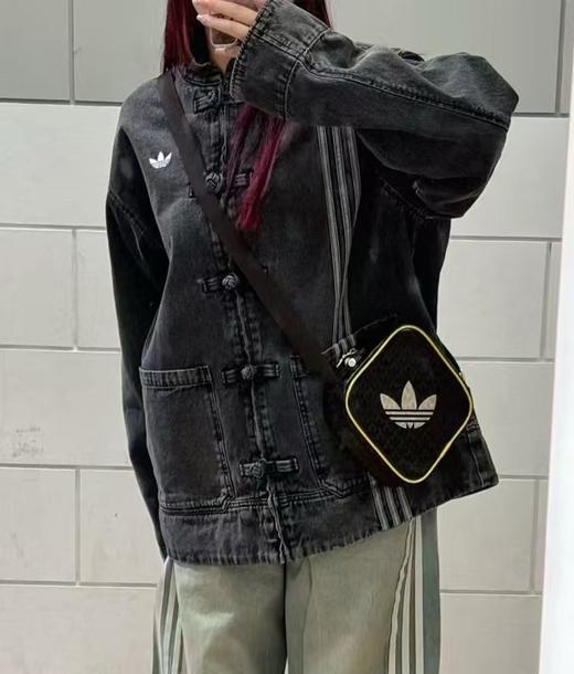 三叶草中式男女立领牛仔宽松唐装外套 男女同款 商品图2