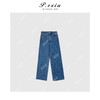 03-4潘依绣丁丁宠粉PanYiXiu/潘依绣设计款ins风波点印花休闲百搭牛仔裤 Q7519 商品缩略图0