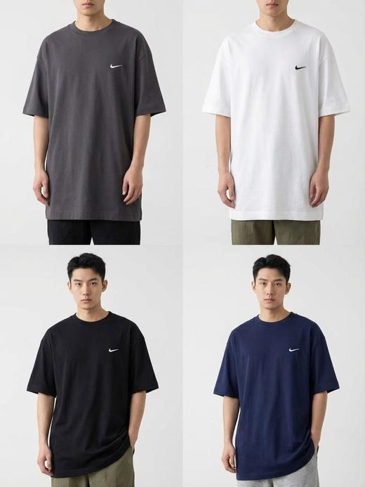 NK ｜ 夏季新款小标logo宽松纯棉T恤 商品图1