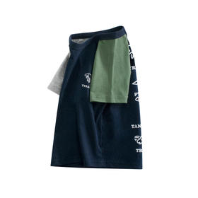 韩版童装夏季新品2026年儿童短袖T恤衫男宝宝衣服   27kids-9400