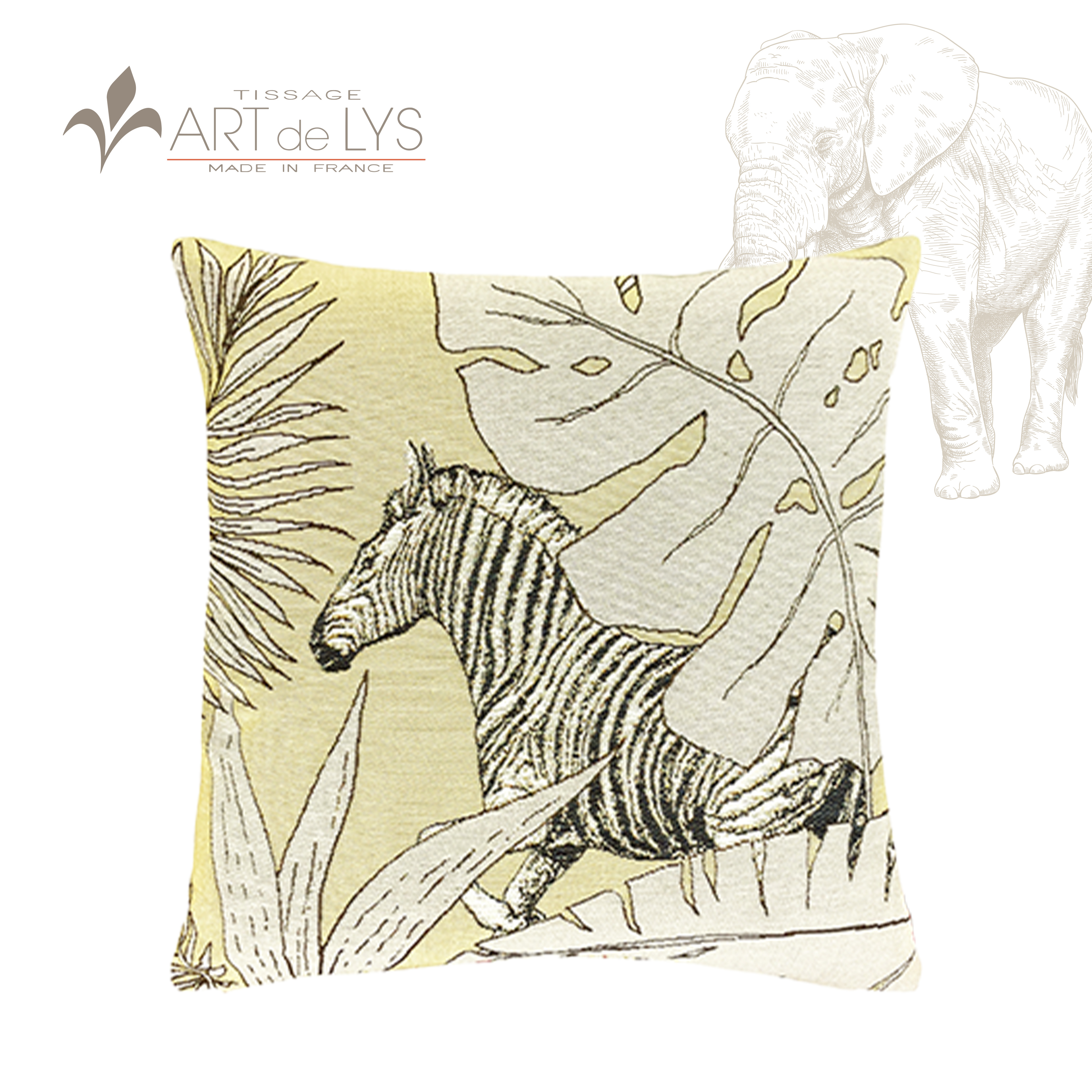 ADL·法国百合织造艺术·动物系列【靠枕套/送枕芯】