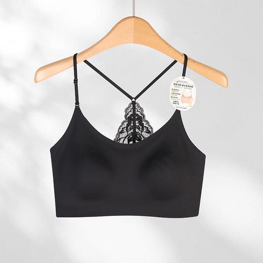 【焕新季】美奈川U领轻氧蕾丝无钢圈美背吊带DD5657 商品图1