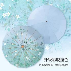 【秒杀】32骨雨伞国风防晒防紫外线隔热太阳伞遮阳伞折叠晴雨两用防锈