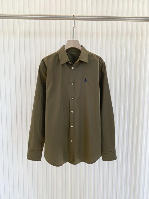 【高品质私服】【RL经典版深绿斜纹棉布衬衫】经典版型，纯棉面料，既有筋骨，又有柔和的触感G1672-CC【无标出货 介意慎拍】 商品图7