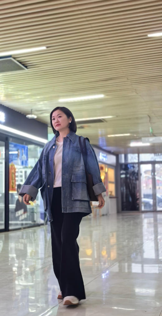 设计风阔版牛仔外套 商品图7