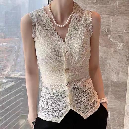 老板娘私物分享！Jin口弹力蕾丝性感打底小背心女 M2302 商品图1