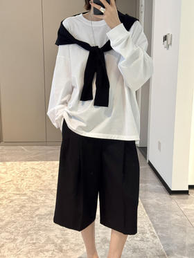 【高品质私服】【八分休闲裤】高垂坠感面料，中高腰设计，轻松打造九头身既视感G1655-CC【无标出货 介意慎拍】