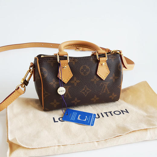 【98新】LV路易威登M81085老花可调节肩带speedy nano单肩斜挎包女士210326AK10 商品图1