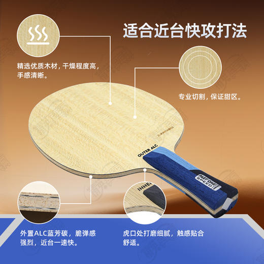 【送三星球】卓隆&郗恩庭乐章速度speed乒乓球拍底板外置ALC弧圈快攻型乒乓底板 商品图1