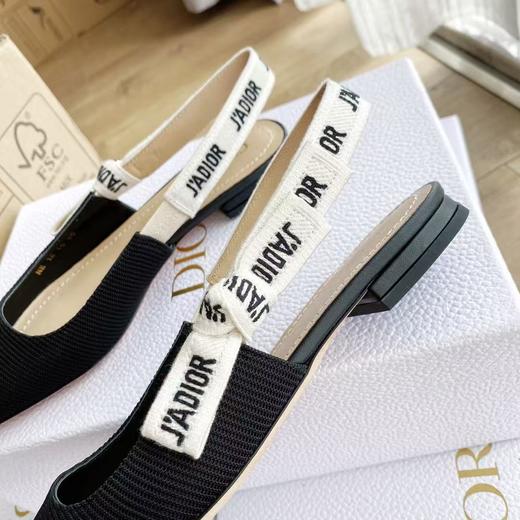J'ADIOR 尖头后空平底凉鞋（DBG） 商品图4