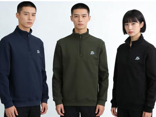 【25长袖体能卫衣春秋款】半拉链春秋新款运动百搭长袖体能卫衣03h 商品图6