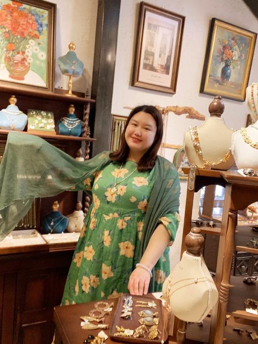 【群内福利】【苎麻中长裙】早春显瘦文艺范中长裙，裙子用料精梳又强捻的100%精细苎麻
，轻轻柔柔的细腻感 商品图5