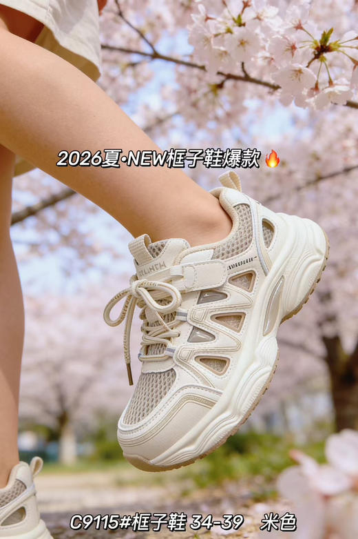 大树新款单网框子鞋9115  34—39码 商品图2