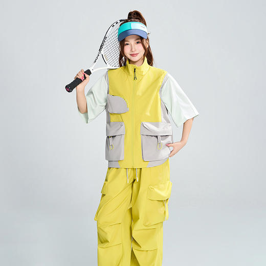 LUCKY DEER/幸运鹿情侣款防泼水运动时尚防风运动马甲6018 商品图1