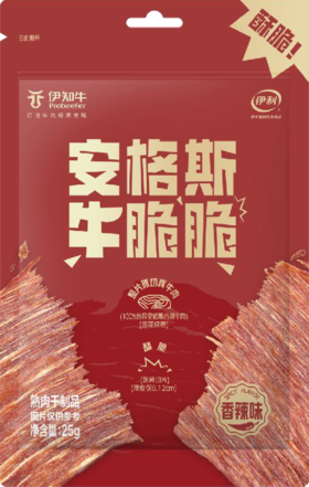 【伊知牛】牛脆脆25g香辣味（2026年6月1日到期）