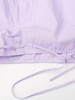 韩系温柔浅紫短款衬衫 抽绳收腰设计感小众 显瘦显高长袖上衣 商品缩略图6