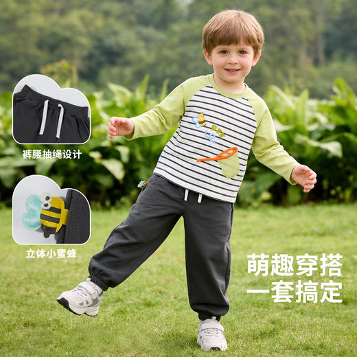 贝贝怡远古探索男童春季T恤套装ZB1FT007 商品图2
