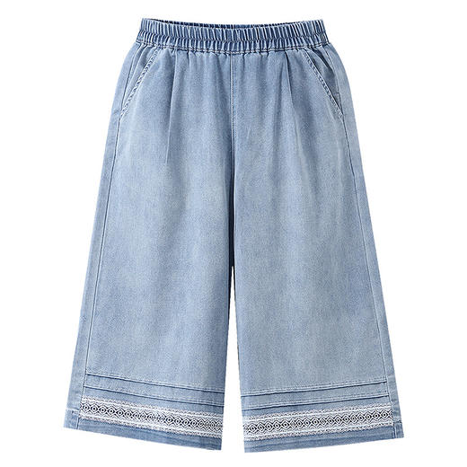 女童牛仔七分裤夏季新款安奈儿童装EG626592 商品图6