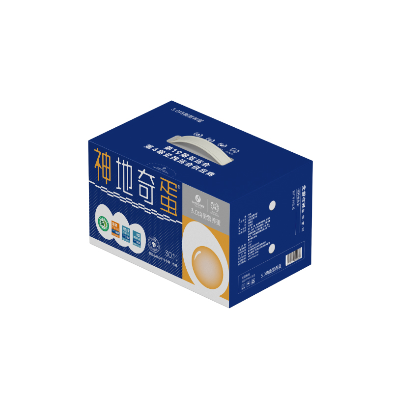 神地 3.0均衡营养可生食鸡蛋30枚/盒 京山