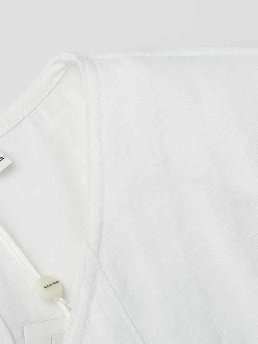 白色 V 领小香风短袖外套女 多口袋金属扣短款开衫 通勤显瘦气质上衣 商品图3