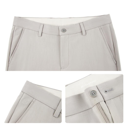 【莫代尔】柒牌男士休闲梭织长裤2026夏季新款通勤修身商务长裤 130H70600 商品图3