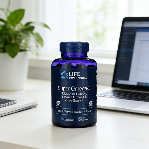 Life Extension Omega-3鱼油 240粒 /瓶 商品图3