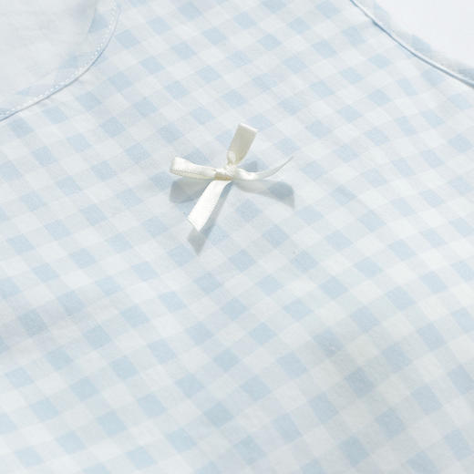 青野漫游带胸垫夏季格子甜美无袖家居服套装-纪念日百货门店同款170094134 商品图1
