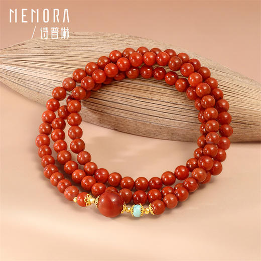 【新品首发】琳琅雅玉系列 南红小绿松手链项链万能链 女士礼物MEMORA诗普琳MB003403 商品图5