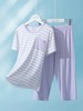 【莫代尔系列】舒雅童装女童短袖七分裤家居套装95%莫代尔5% 氨纶 3F/26383H 商品缩略图6