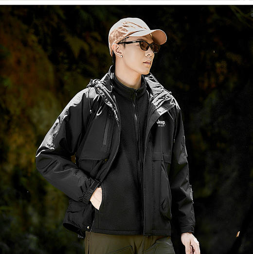 JEEP SPIRIT 清仓福利三合一情侣冲锋衣 商品图4