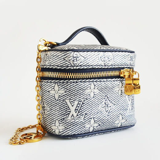 【95新】LV路易威登M82467炫彩牛仔蓝mini Vanity化妆包盒子包链条包女士190326TJ01 商品图2