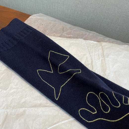 老渠道里的R牌！2026早春图腾撞色绣花羊毛针织开衫毛衣女款！ 商品图3