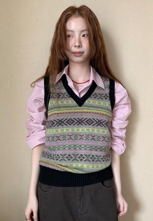 青乔慕染冰岛欧尼玫瑰粉衬衫3004 商品图1