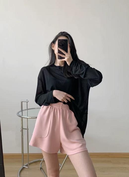 敲高性价比！藏肉神器 夏季薄款奶皮阔腿短裤！ 商品图2