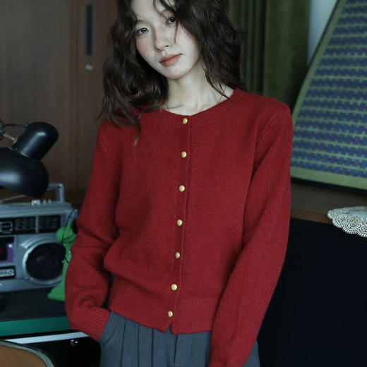 富比羊 春款纯色小开衫 简约高级 软糯舒适 百搭不挑人 6色可选 商品图4