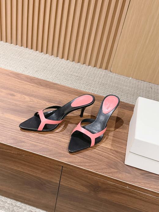 Saint Laurent 26SS早春新款圣罗兰尖头细带穆勒鞋（DBG） 商品图5