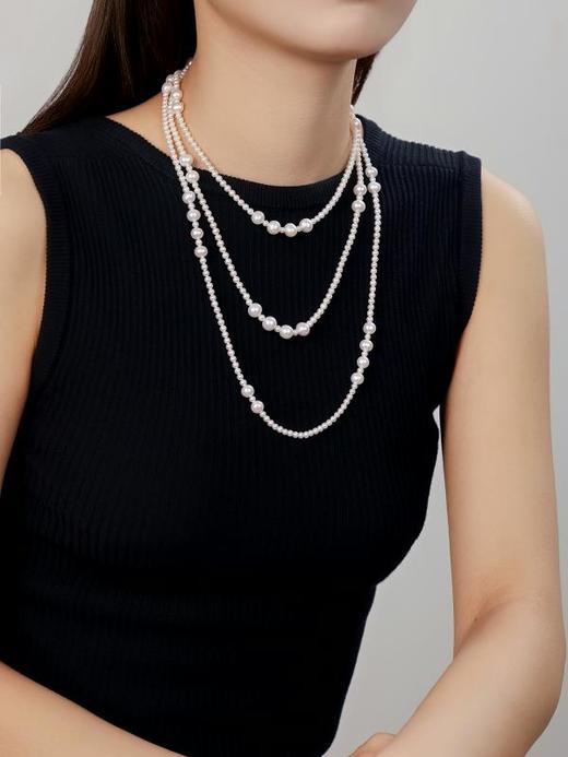 IIPO宜珠宜宝多圈毛衣链154cm3-4mm/7-8mm多种戴法(礼盒装) 商品图3