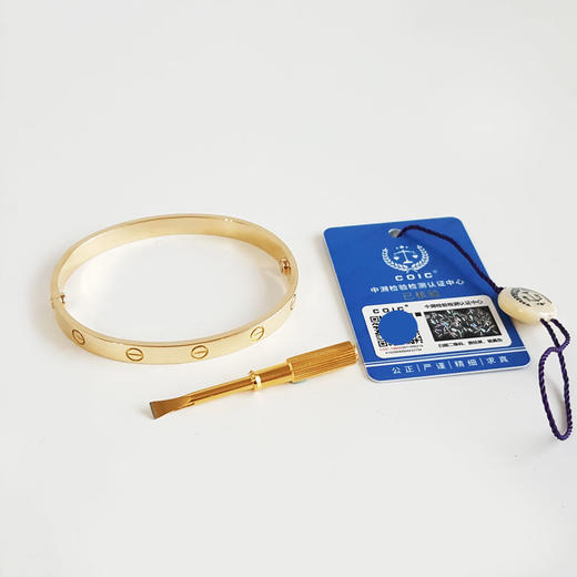 【95新】Cartier卡地亚LOVE系列B6035518黄金宽版无钻LOVE三代手镯18号中性款130326NJS06 商品图1