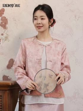 【门店同款】ENJOY春季“画中行”烟棠初凝中式马夹 169649518