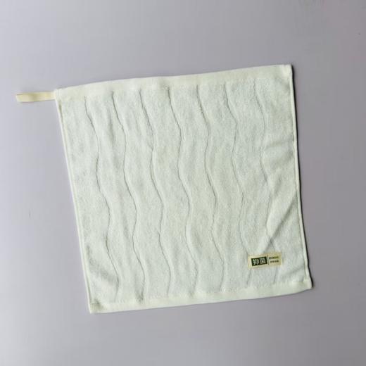 欢静竹纤维方巾5299-2白 商品图0
