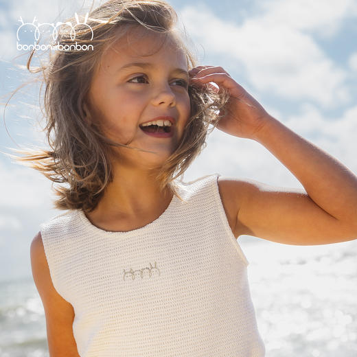 编织棉质无袖上衣 商品图1