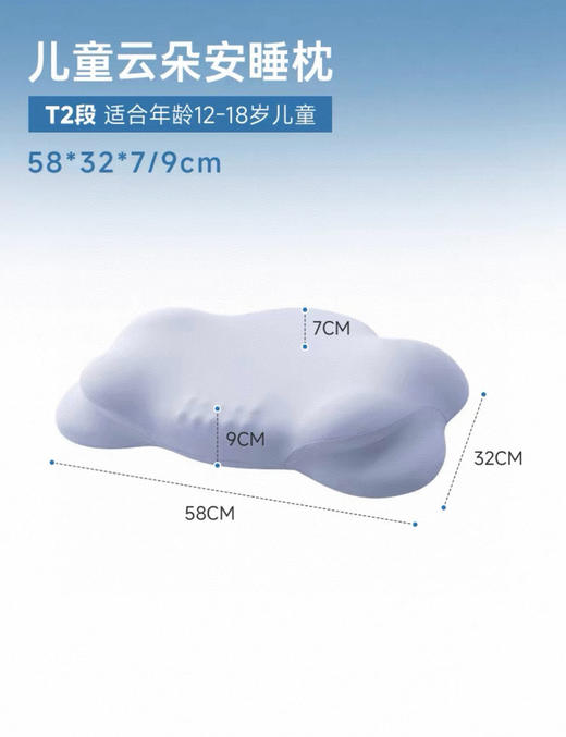【多妈团购 多功能升级全棉款云朵护颈枕头】大人孩子都可以用 弹弹的好舒服~人体工学设计，不管躺着 趴着 还是坐着 都能撑住！再也不怕脖子酸痛-圆圆家纺 商品图4