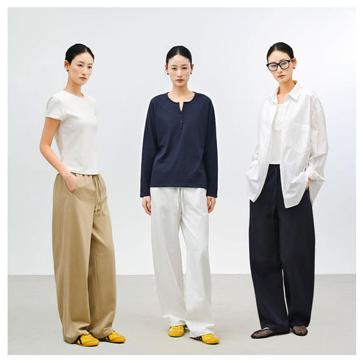 【高端莱赛尔】微松版 春夏女裤天丝棉显瘦直筒裤 商品图3