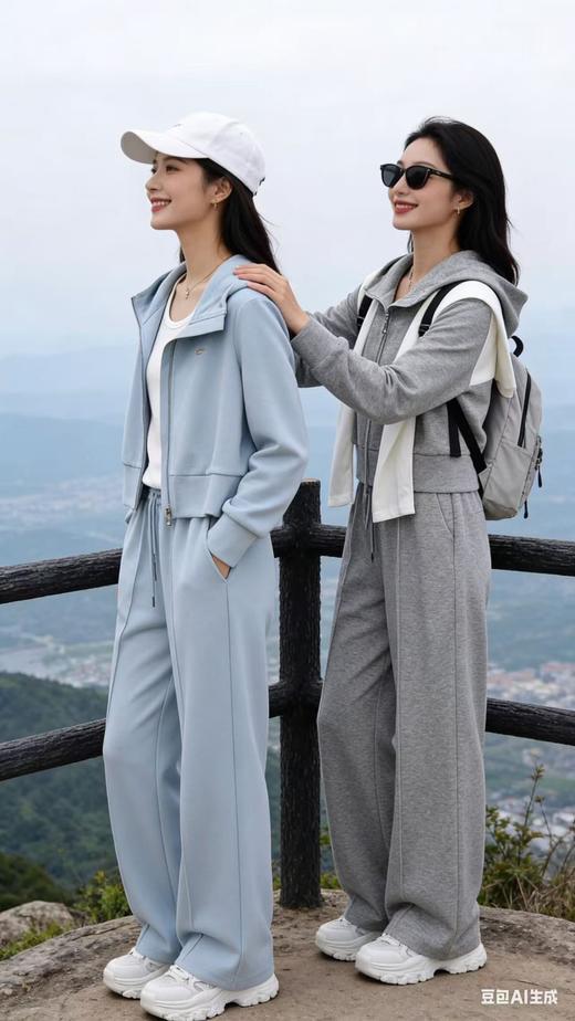 58T039春上新 撒钻休闲套裤 商品图2