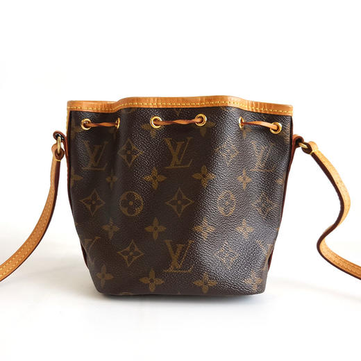 【95新】LV路易威登M41346棕色老花Nano Noe抽绳小水桶包单肩包女士210326AK08 商品图3