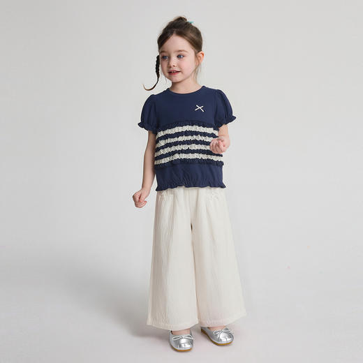 笛莎Deesha 2026年夏季新款小童女童圆领TT恤 商品图2