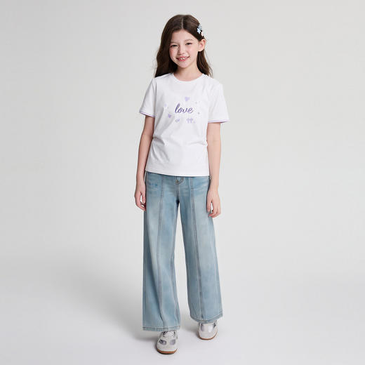 笛莎Deesha 2026年夏季新款中童女童牛仔裤裤子 商品图2