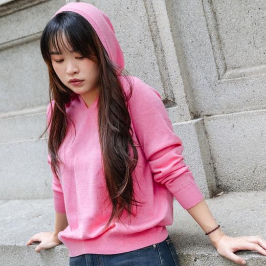 LA BULL连帽羊毛衫|100%绵羊毛，无缝高支工艺，软糯蓬松高质感，6色可选 商品图1