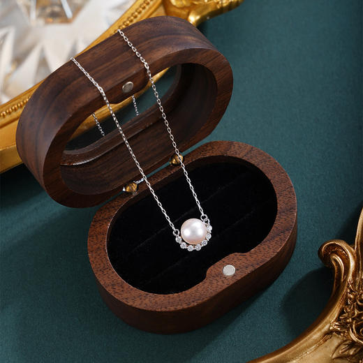 子佩集【月来月美】银S925珍珠惜王妃套链【HJYTL002】8mm珠半环2601 商品图1